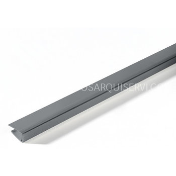 Material para Instalación y Complementos PVC Perfil de acabado de extremidad - Grey